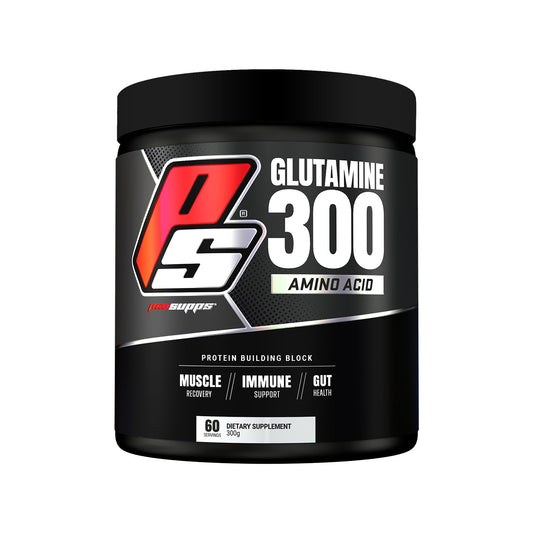 Prosupps Glutamine 300 Amino Acid | Protein Building Block | L Glutamine Supplement | Gym Supplement for Men and Women | Glutamine for Muscle Recovery and Immunity | Gut Health Supplement