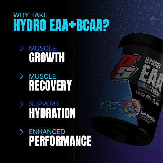 Prosupps Hydro EAA +BCAA Energy Drink for Recovery | Pre, Post, Intra workout Supplement | Essential Amino Acids | Muscle Protein Synthesis | Electrolytes| L-Glutamine| L-Arginine