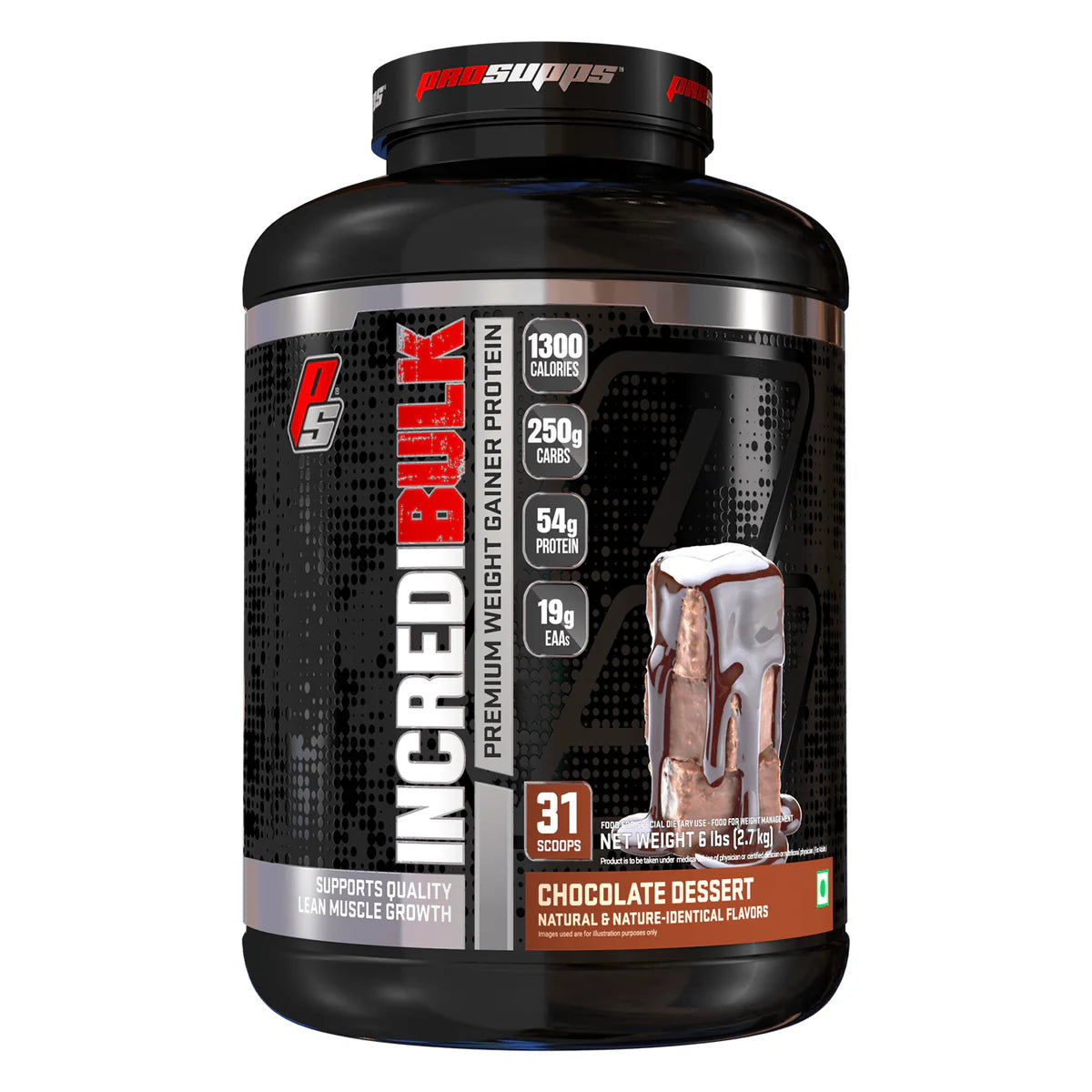 Prosupps Incrediblebulk Premium Weight Gainer Protein | Weight Gainer for Men & Women | Muscle Mass Gainer | Lean Muscle Growth | 250g Carbs| 54g Protein| 19g EAA