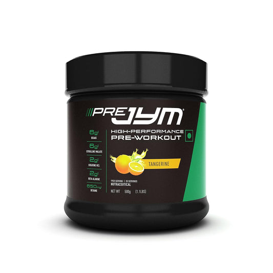 PRE JYM High Performance Pre-Workout | 6g BCAAs & Citrulline Malate| 2g Creatine HCL & Beta-Alanine