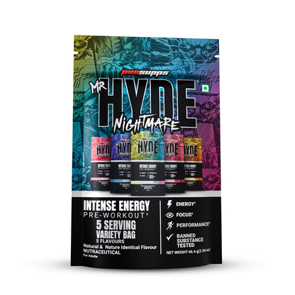 PROSUPPS Hyde Nightmare Pre-Workout Powder | 6000mg L-Citrulline| 3200mg Beta-Alanine | Supports Muscle Health | Banned Substance Tested | For Men & Women | Vegan
