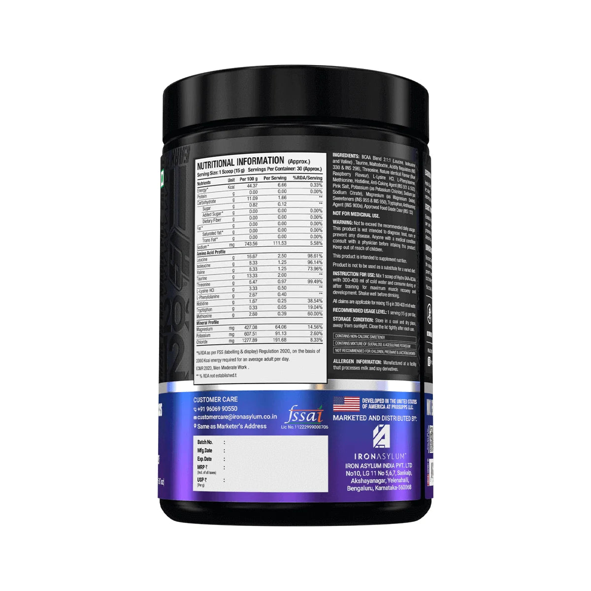 Prosupps Hydro EAA +BCAA Energy Drink for Recovery | Pre, Post, Intra workout Supplement | Essential Amino Acids | Muscle Protein Synthesis | Electrolytes| L-Glutamine| L-Arginine