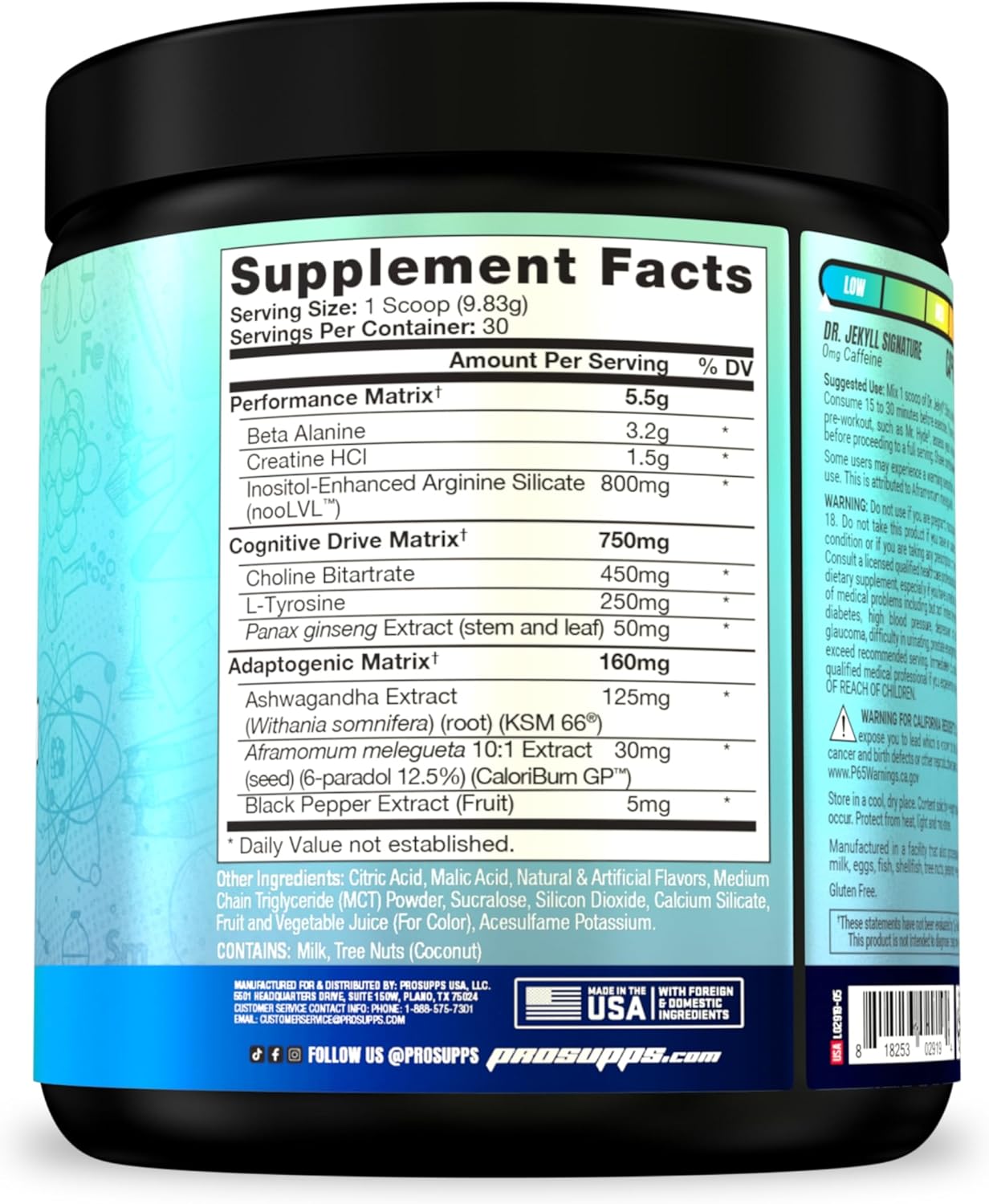 PROSUPPS Dr. Jekyll Stimulant-Free Pre-Workout