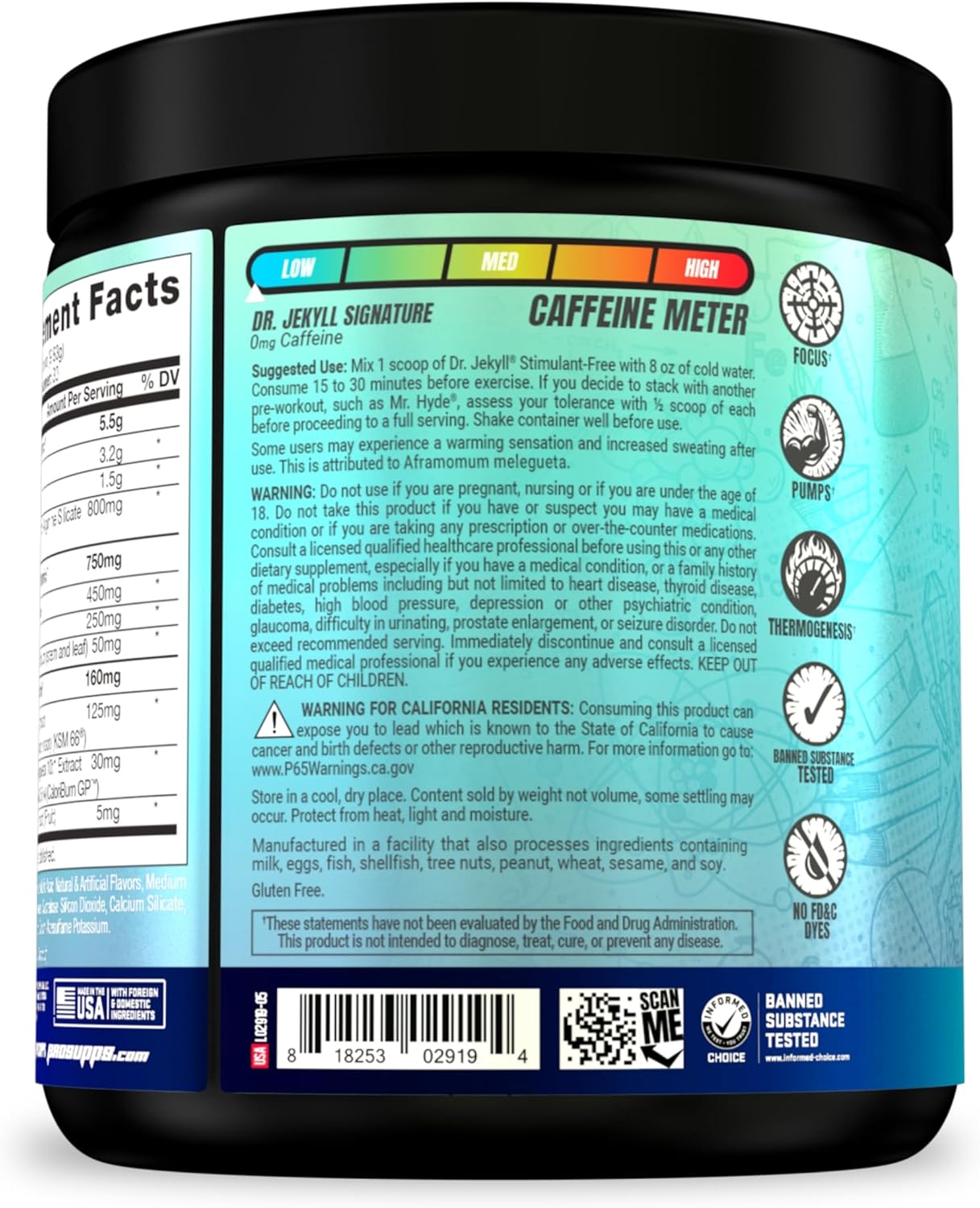 PROSUPPS Dr. Jekyll Stimulant-Free Pre-Workout