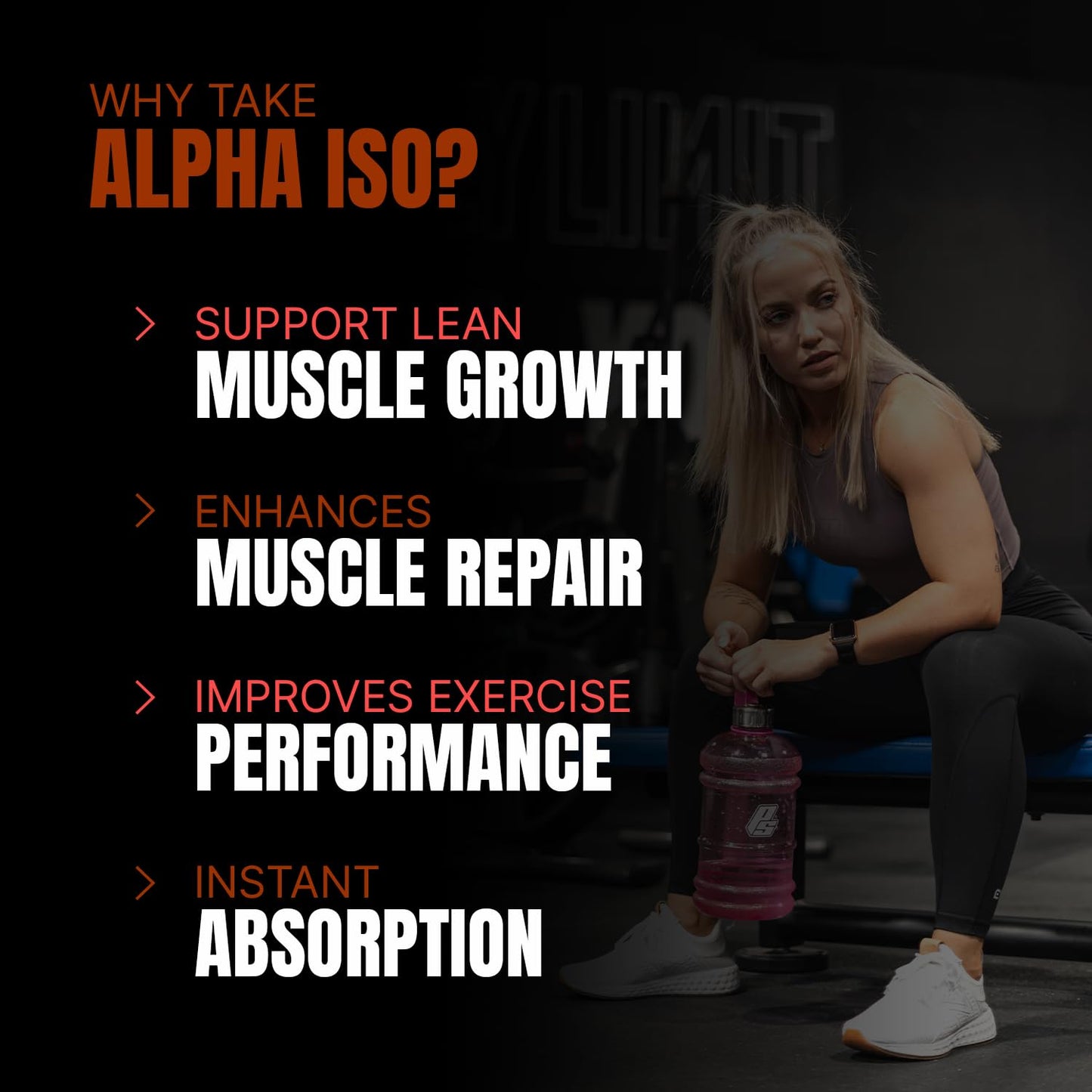 PS PROSUPPS Alpha Iso Premium Whey Isolate |Whey Protein Isolate For Muscle Growth&Recovery | Isolate Whey Protein For Muscle Gain| 25G Protein | 12G Eaa | Zero Sugar