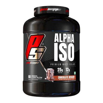 PS PROSUPPS Alpha Iso Premium Whey Isolate |Whey Protein Isolate For Muscle Growth&Recovery | Isolate Whey Protein For Muscle Gain| 25G Protein | 12G Eaa | Zero Sugar