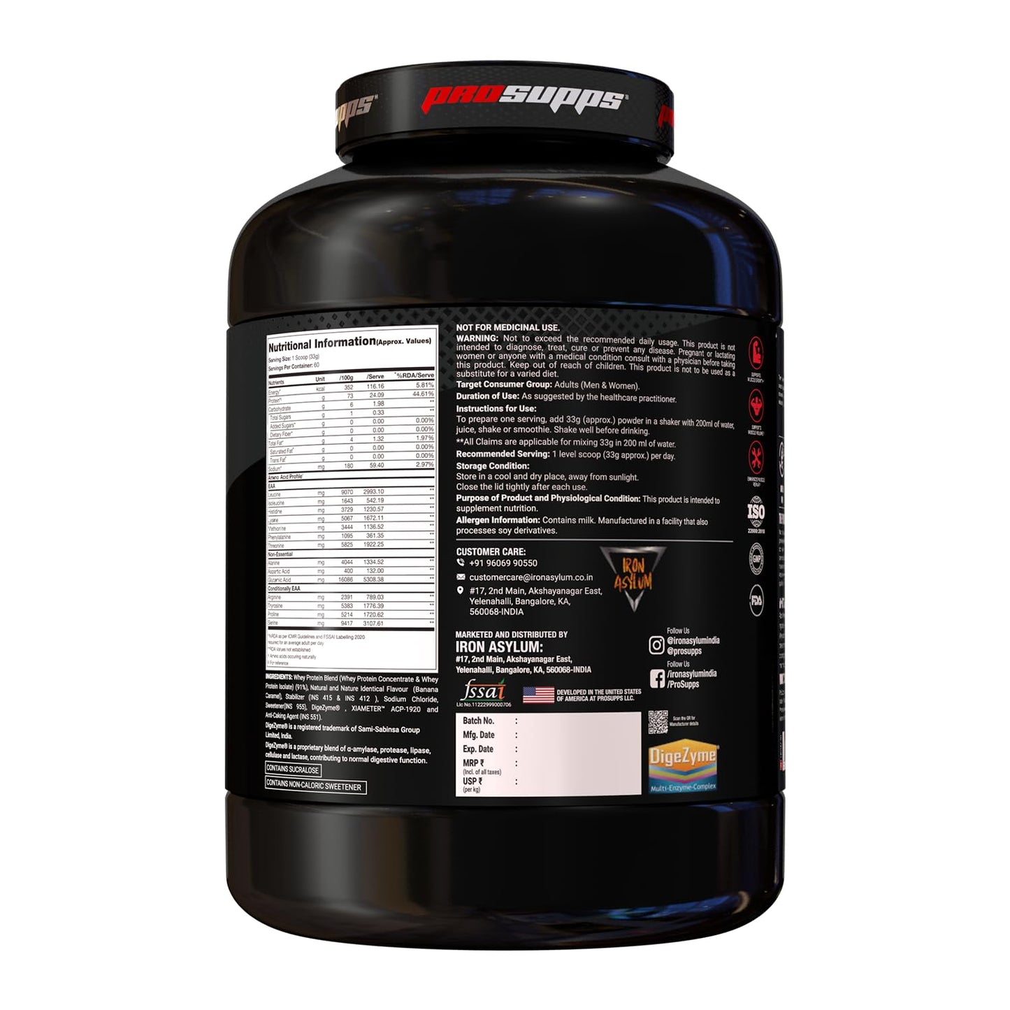 Prosupps Alpha Whey Protein | High Rated Whey Protein | Premium Whey Protein | 24g Protein | 10g EAA | Protein Powder for Bodybuilding | Sports Supplement