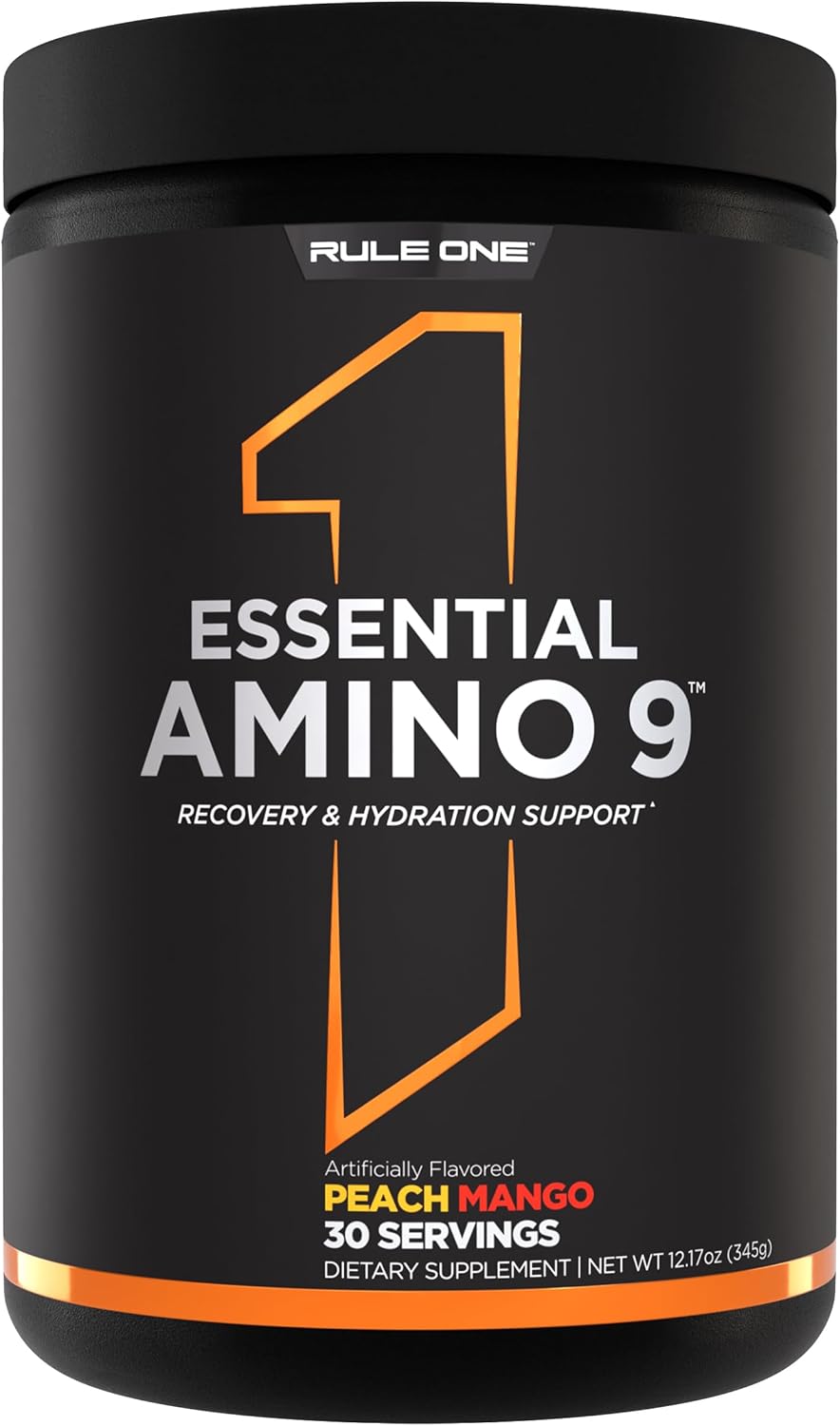 Rule1 Essential Amino 9 | Recovery & Hydration Support with 7.5g of Essential Amino Acids + Electrolytes