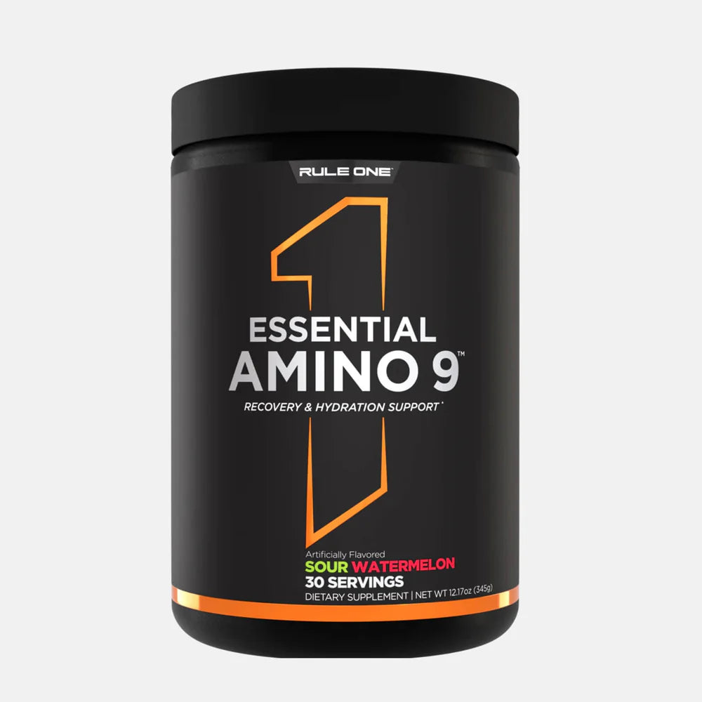 Rule1 Essential Amino 9 | Recovery & Hydration Support with 7.5g of Essential Amino Acids + Electrolytes