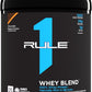 Rule One Proteins | R1 Whey Blend | 24g Fast-Acting Whey Protein Concentrates | Isolates | and Hydrolysates Per Serving | with Naturally Occurring EAAs and BCAAs