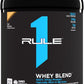 Rule One Proteins | R1 Whey Blend | 24g Fast-Acting Whey Protein Concentrates | Isolates | and Hydrolysates Per Serving | with Naturally Occurring EAAs and BCAAs