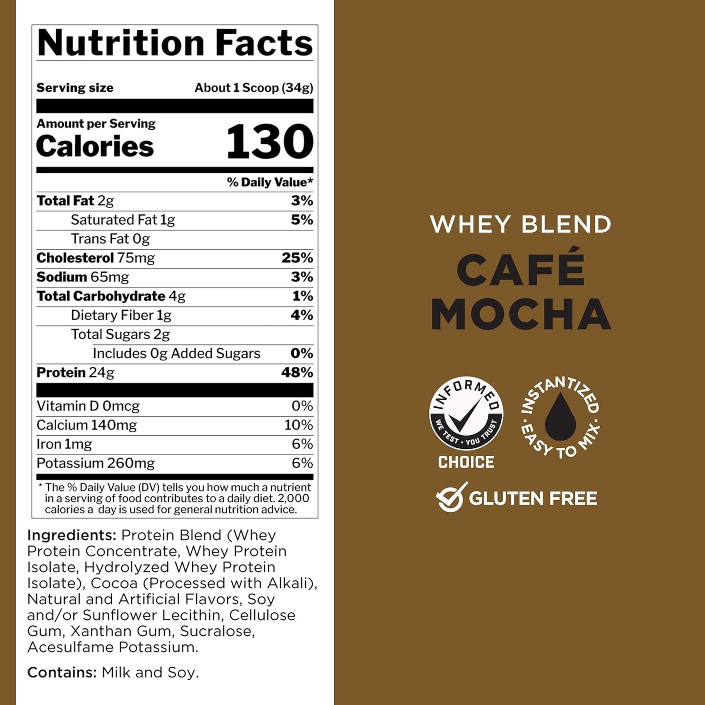 Rule One Proteins | R1 Whey Blend | 24g Fast-Acting Whey Protein Concentrates | Isolates | and Hydrolysates Per Serving | with Naturally Occurring EAAs and BCAAs