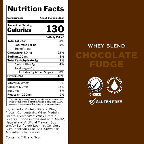 Rule One Proteins | R1 Whey Blend | 24g Fast-Acting Whey Protein Concentrates | Isolates | and Hydrolysates Per Serving | with Naturally Occurring EAAs and BCAAs