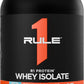 Rule1 Rule 1 R1 Protein Whey Isolate - with 25g Protein 6g BCAA Exclusively from Isolated Hydrolyzed Sources for Workout Recovery