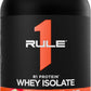 Rule1 Rule 1 R1 Protein Whey Isolate - with 25g Protein 6g BCAA Exclusively from Isolated Hydrolyzed Sources for Workout Recovery