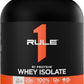 Rule1 R1 Protein Whey Isolate | 25g Protein 6g BCAA Exclusively from Isolated Hydrolyzed Sources for Workout Recovery