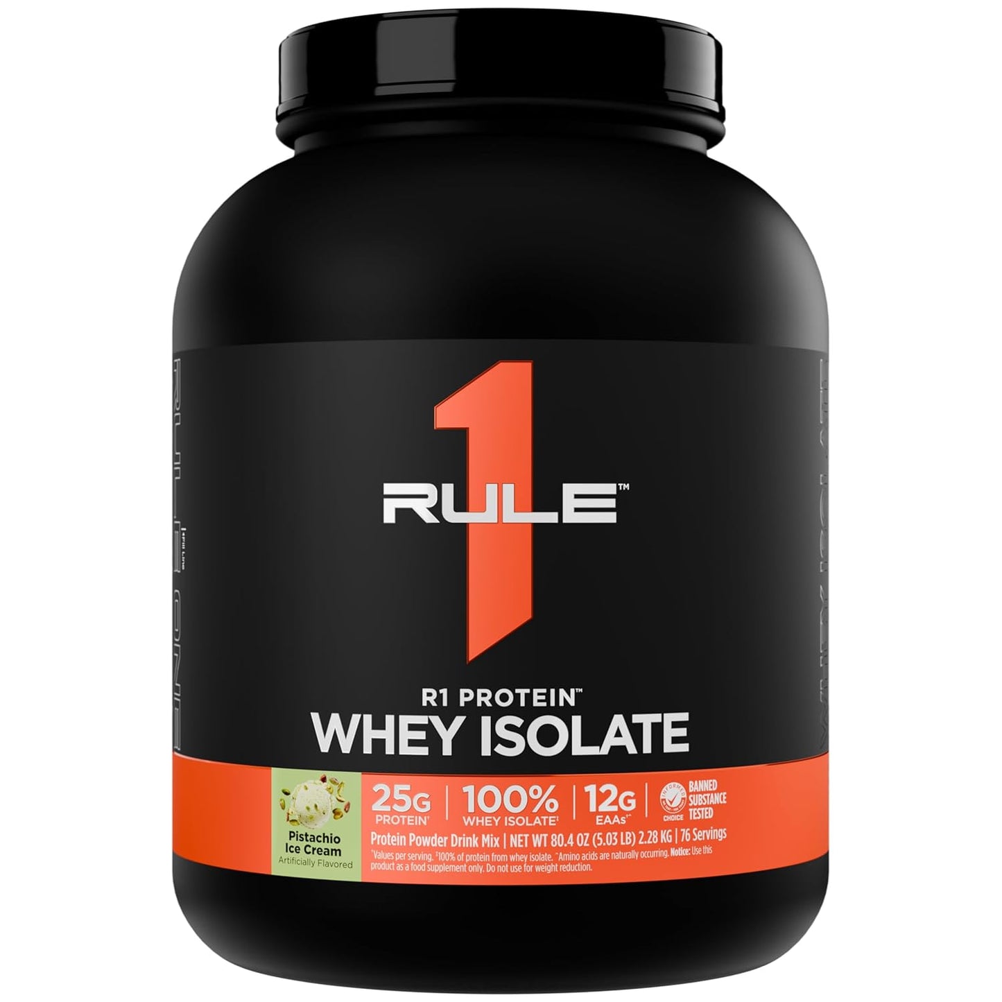 Rule1 R1 Protein Whey Isolate | 25g Protein 6g BCAA Exclusively from Isolated Hydrolyzed Sources for Workout Recovery