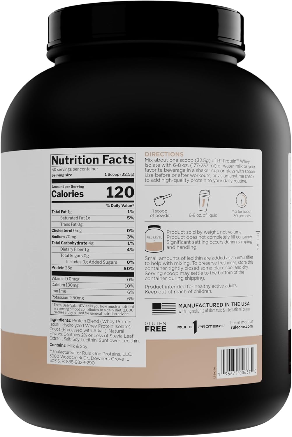 Rule 1 R1 Protein Whey Isolate