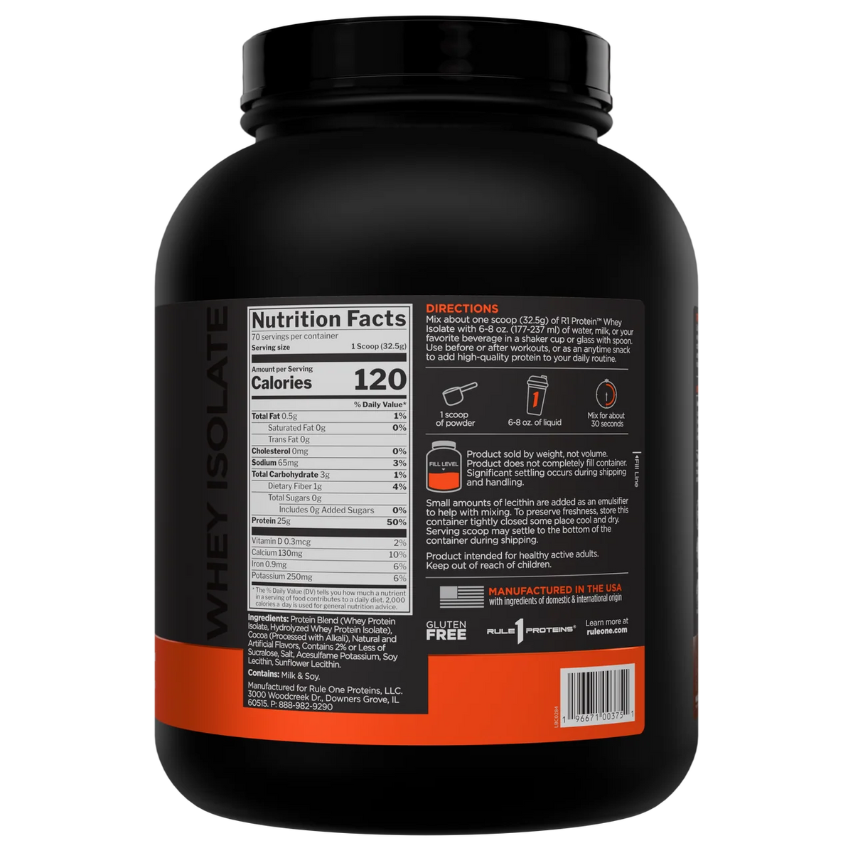 Rule 1 R1 Protein Whey Isolate