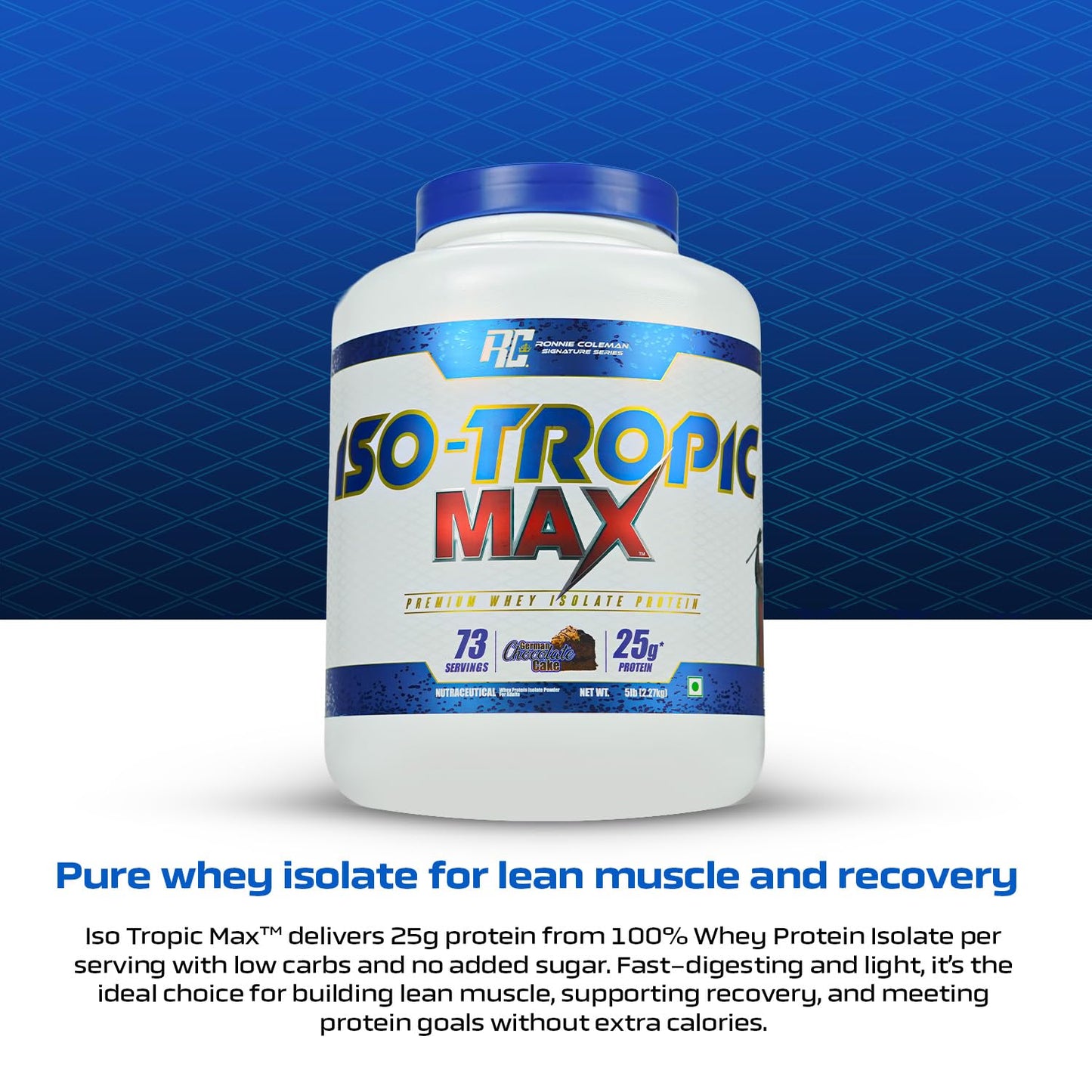 Ronnie Coleman Signature Series Iso-Tropic Max | Premium Whey Isolate Protein Powder