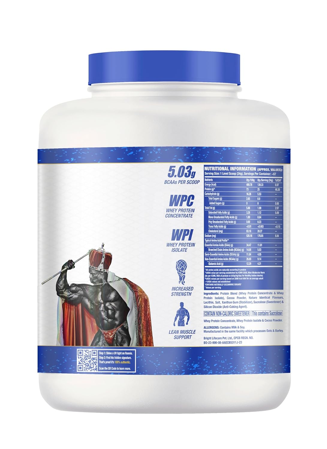 Ronnie Coleman Signature Series King Whey Protein| Premium Whey Protein Powder