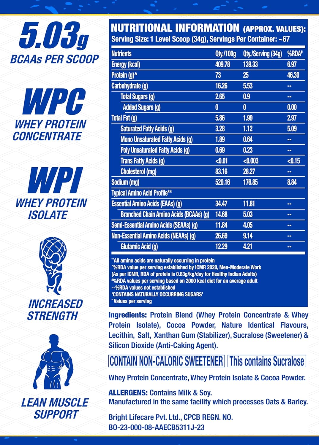 Ronnie Coleman Signature Series King Whey Protein| Premium Whey Protein Powder
