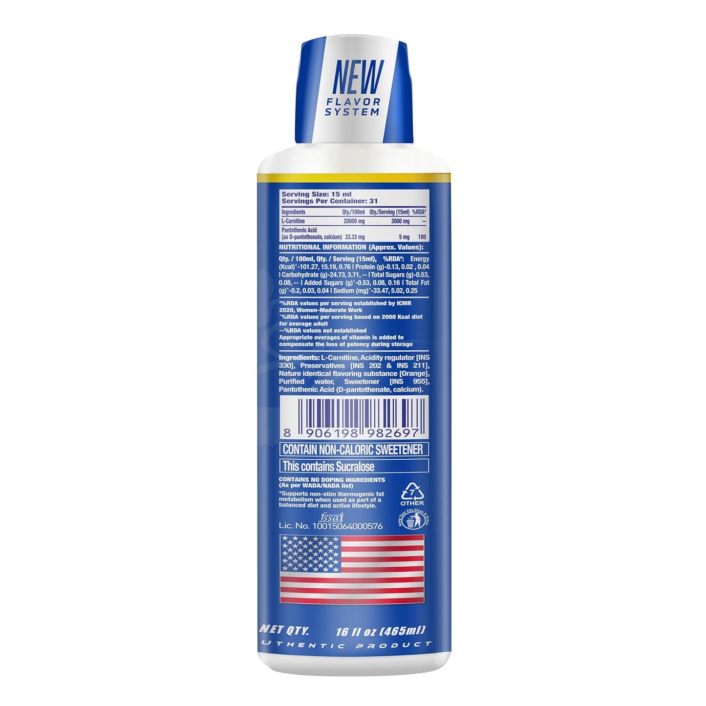 Ronnie Coleman Signature Series L-Carnitine 3000 | Liquid Dietary Supplement |31 Servings