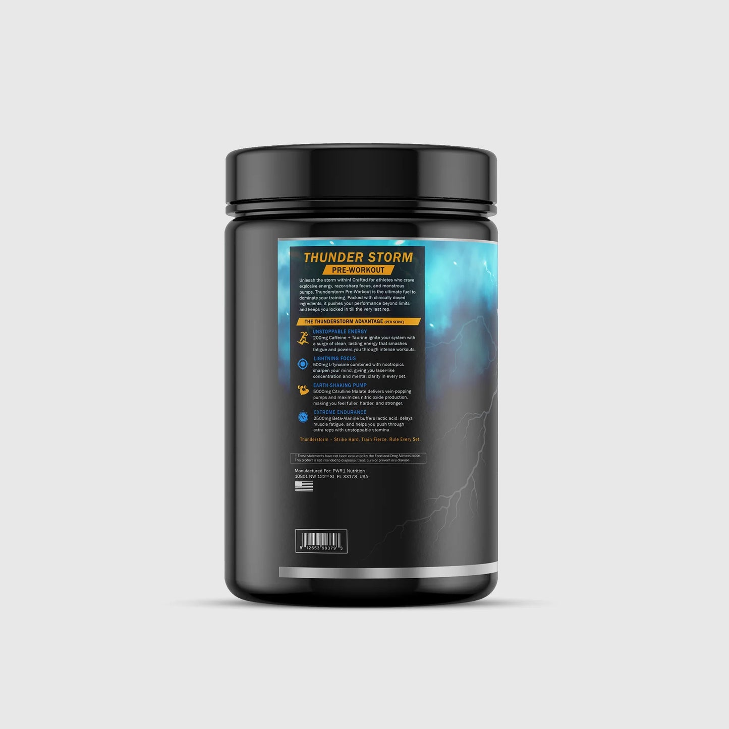 PWR1 Thunder Storm Pre-Workout