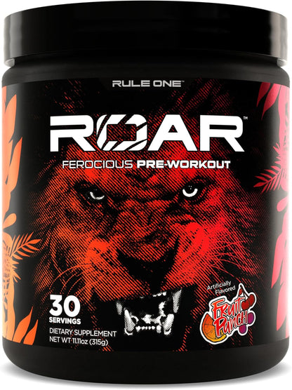 Rule1 R1 Roar | Pre-Workout Powder with Creatine| Beta-Alanine| Citrulline| Electrolytes & Caffeine
