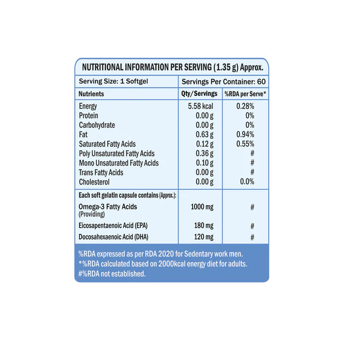 Scitron Omega-3 Fish Oil Softgel Capsule