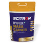 SCITRON Nitro Series Hyper Mass Gainer | 377 Kcal| 14g Protein| 78g Carbs| 3g Creatine Monohydrate| 2.92g BCAAs| 6.14g EAAs | Max Gains | Max Results