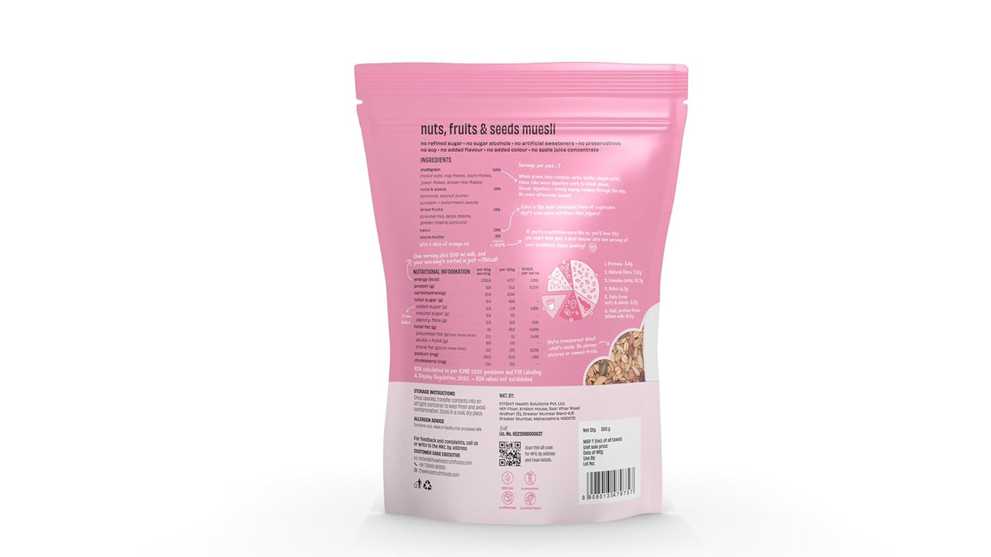 The Whole Truth | Muesli | No Artificial Sweeteners | No Added Flavours | Nutritious Snack