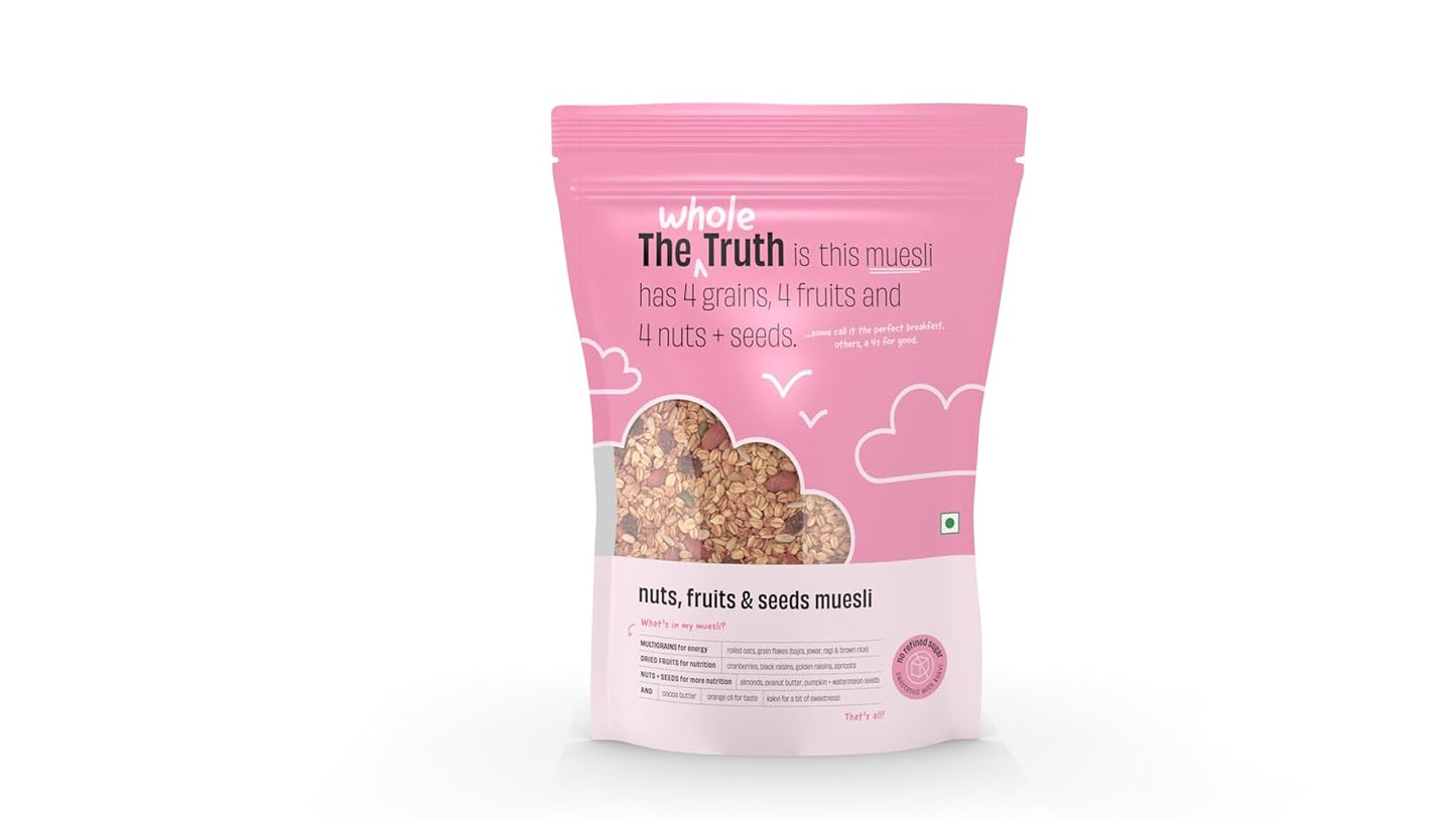 The Whole Truth | Muesli | No Artificial Sweeteners | No Added Flavours | Nutritious Snack