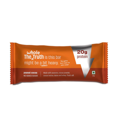 The Whole Truth | High Protein 20g Protein Bar |No Added Sugar | No Preservatives | No Artificial Flavours | All Natural