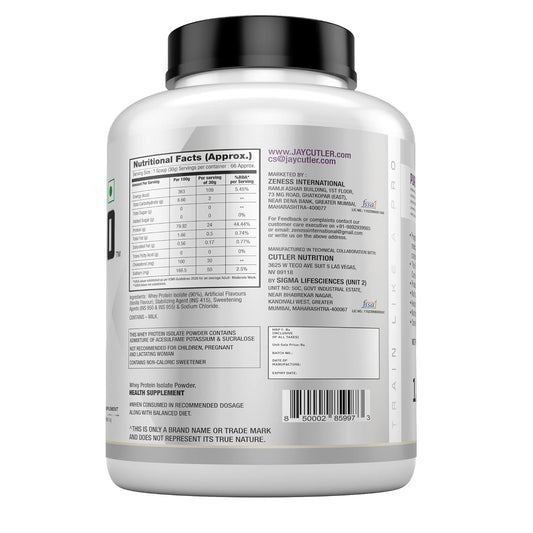 Cutler Nutrition Total ISO Whey Isolate Protein Powder | Post Workout Protein Powder Mix and Meal Replacement Drink| 2 kg