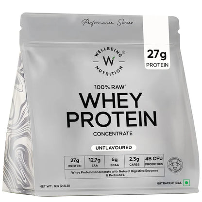 Wellbeing Nutrition Clean Whey Protein Isolate & Concentrate| Clinically Proven Velositol 2x Muscle Protein Synthesis| 4B CFU Probiotics & Digestive Enzymes| Easy to Digest