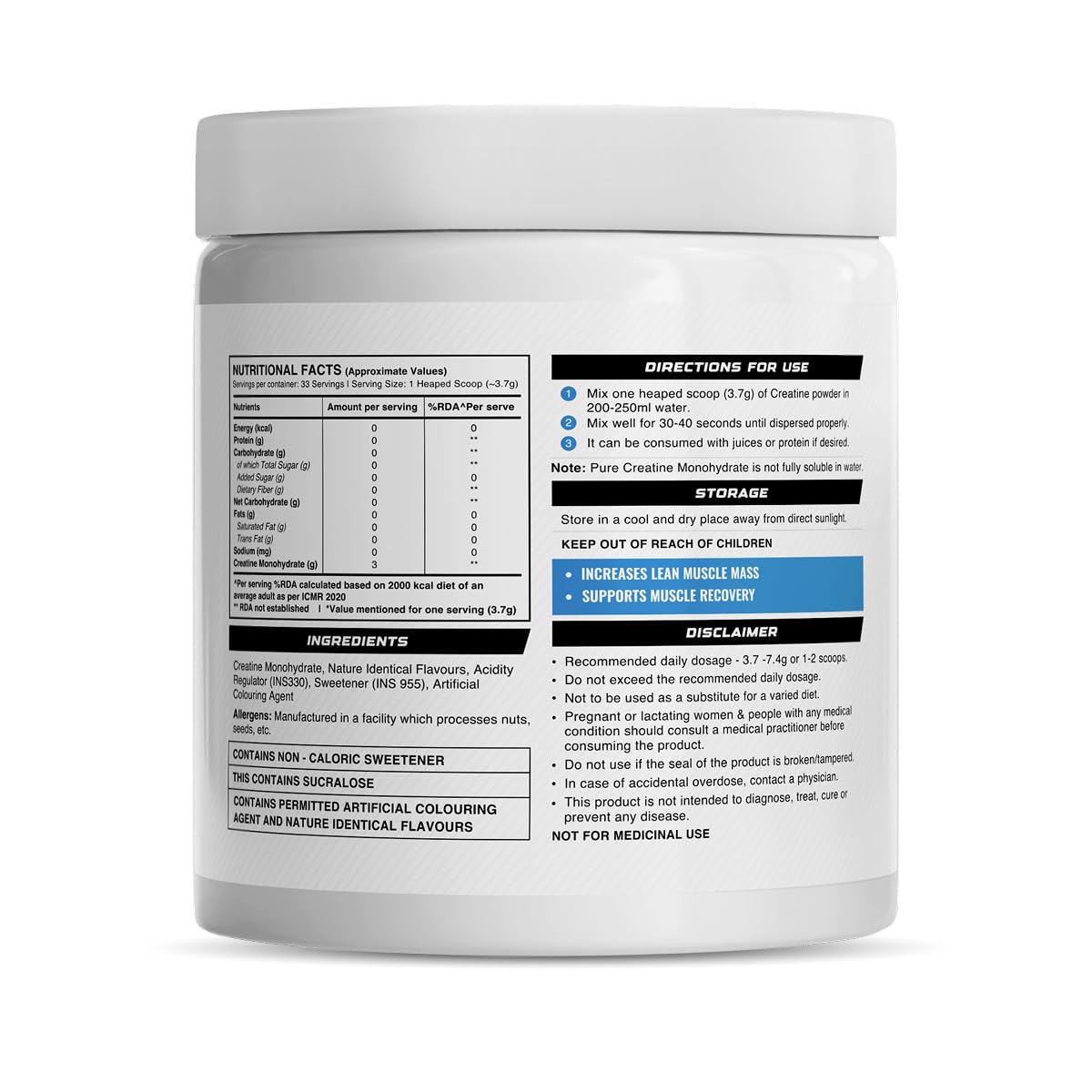 Wellcore Pure Micronised Creatine Powder | For Enhanced Muscle Strength With Rapid Absorption | Creatine Monohydrate