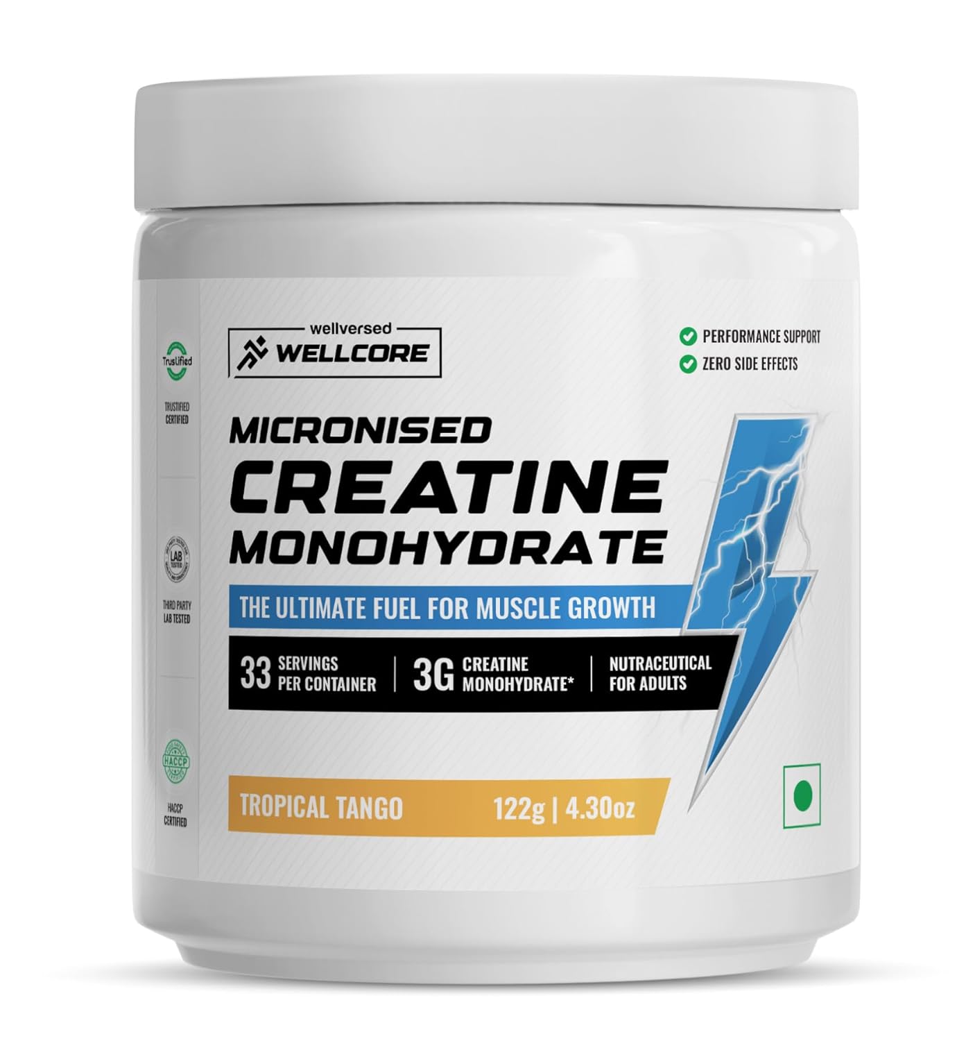 Wellcore Pure Micronised Creatine Powder | For Enhanced Muscle Strength With Rapid Absorption | Creatine Monohydrate