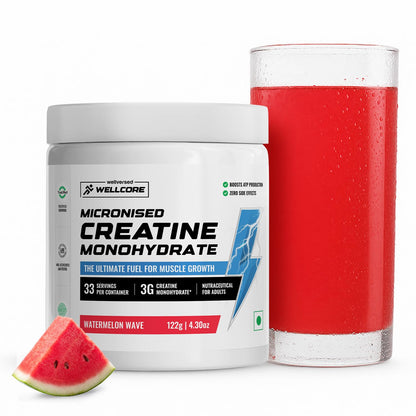 Wellcore Pure Micronised Creatine Powder | For Enhanced Muscle Strength With Rapid Absorption | Creatine Monohydrate