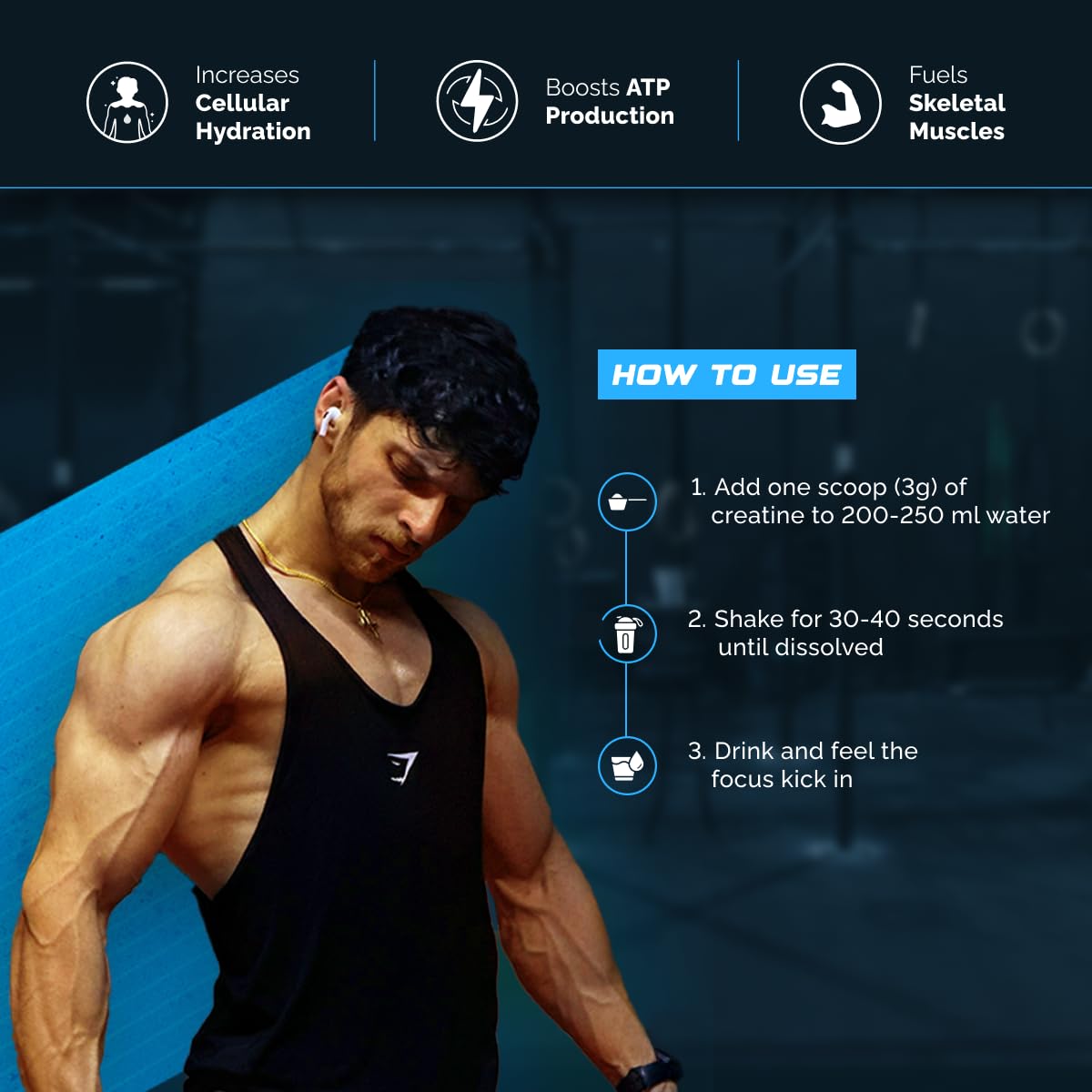 Wellcore Pure Micronised Creatine Powder | For Enhanced Muscle Strength With Rapid Absorption | Creatine Monohydrate