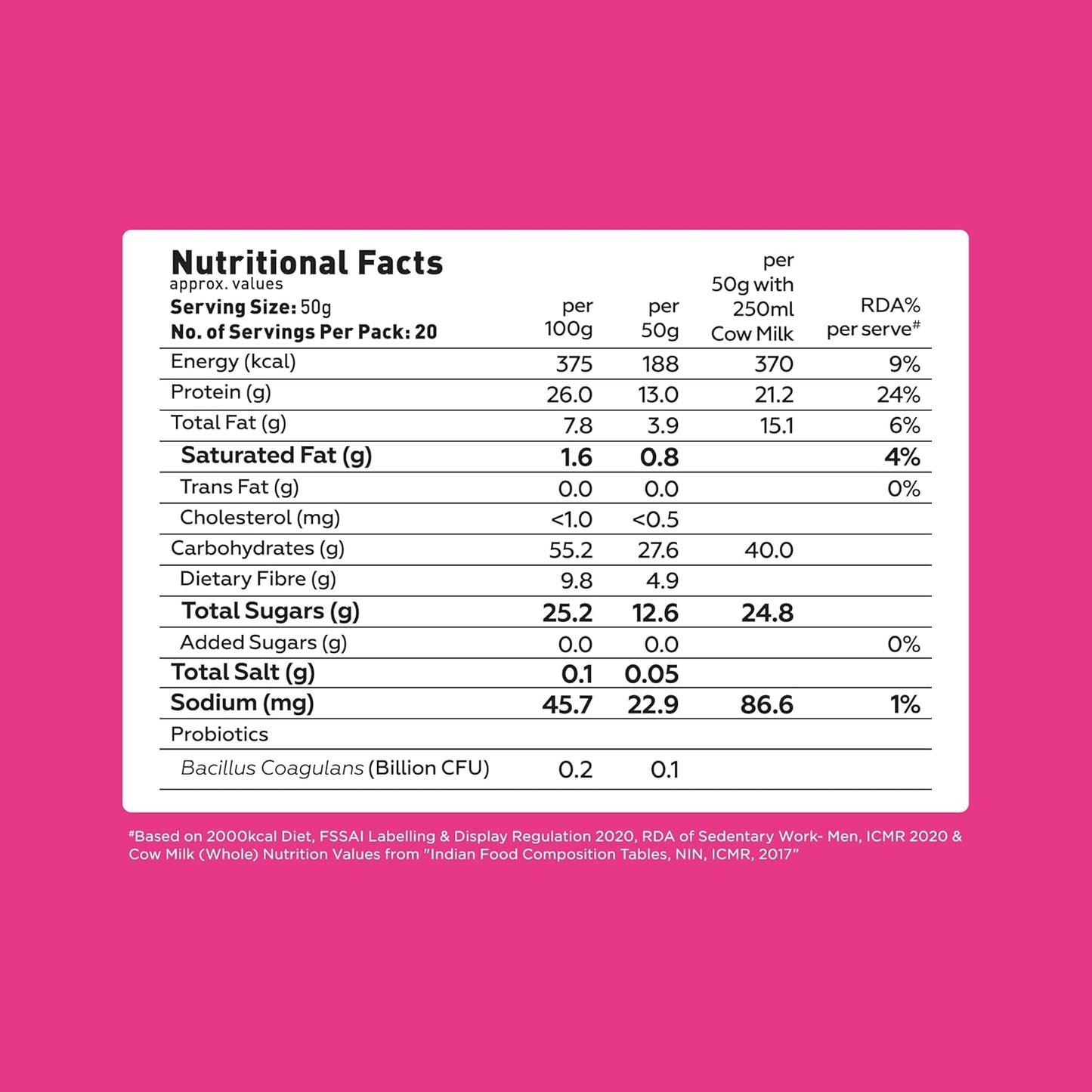 Yogabar 26g High Protein Oats |Breakfast Cereal with Wholegrains| 26% Protein & No added sugar | Oats High Protein for Gym | Premium Protein Blend with Whey Protein Powder