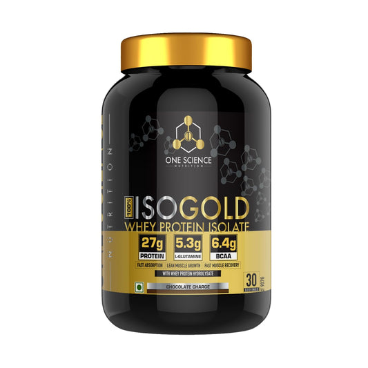 One Science Nutrition (OSN) 100% Iso Gold Whey Protein 2lbs [Grass Fed Whey]| 27g Protein| 5.3g Glutamine| 6.4g BCAA