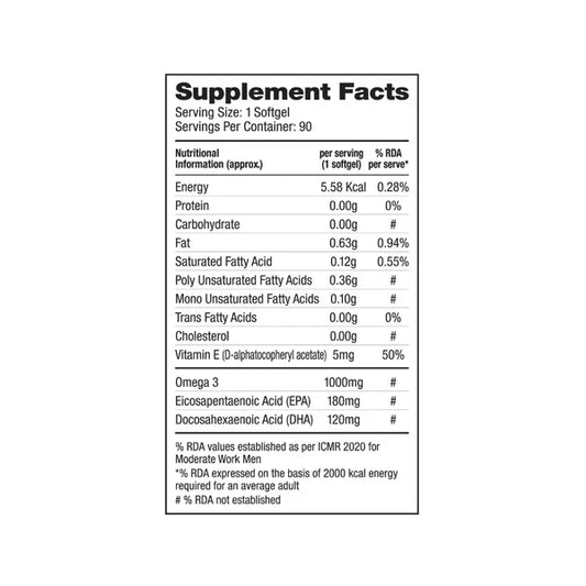 LABRADA OMEGA-3 WITH VITAMIN E 90 SOFTGEL