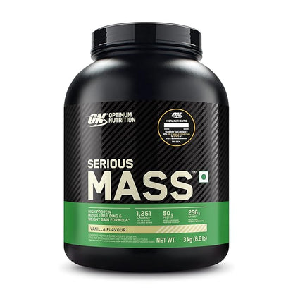 OPTIMUM NUTRITION (ON) Serious Mass Gainer powder (Veg) | Vitamins & Minerals | High Protein High Calorie Weight Gainer with 3gm Creatine