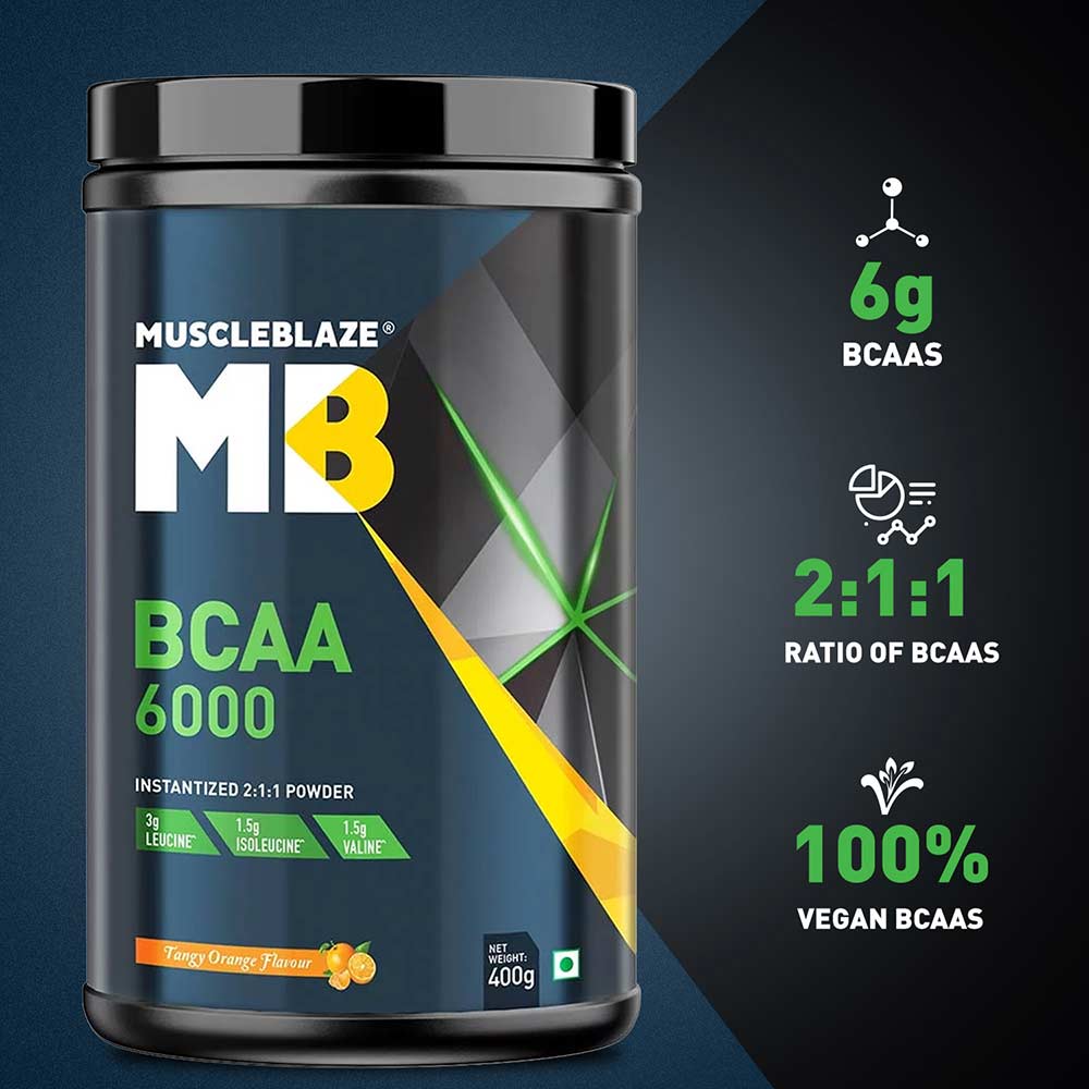 MuscleBlaze BCAA 6000 Amino Acid Supplement Powder