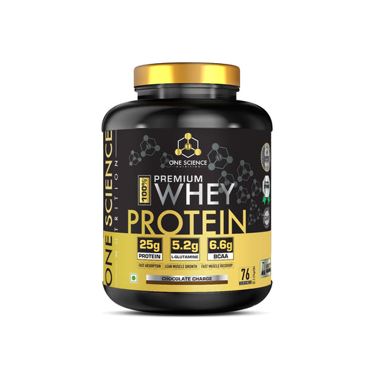 One Science Nutrition (OSN) Premium Whey Protein [Grass Fed Whey] | 25g Protein | 6.6g BCAA | 5.2 gms L-Glutamine | Refuels & Repairs Muscles