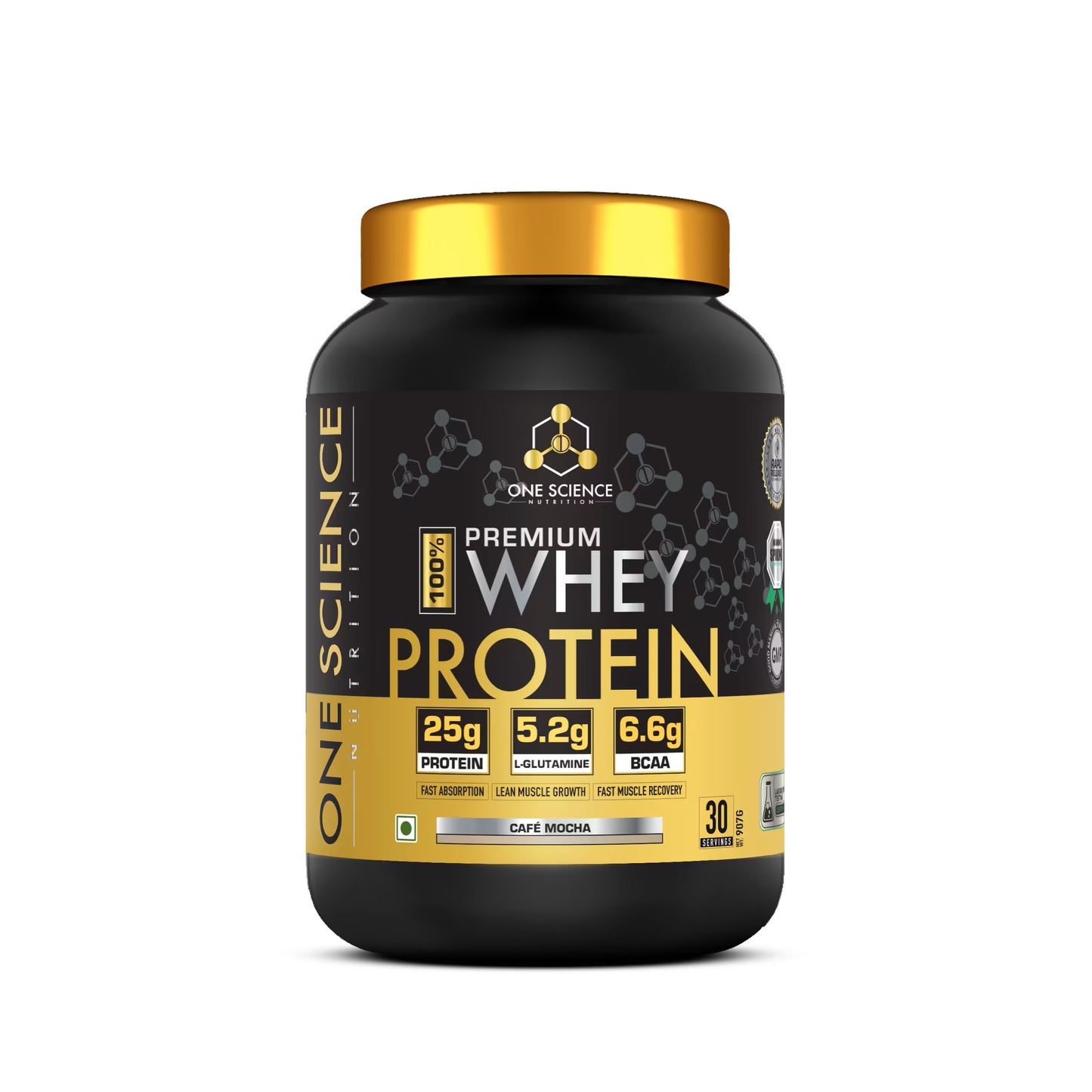One Science Nutrition (OSN) Premium Whey Protein [Grass Fed Whey] | 25g Protein | 6.6g BCAA | 5.2 gms L-Glutamine | Refuels & Repairs Muscles