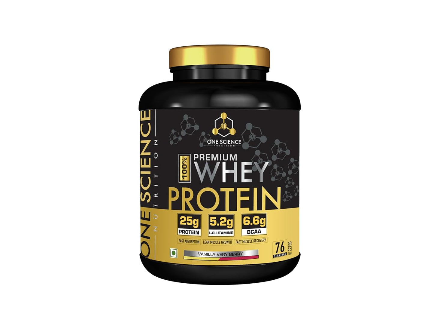 One Science Nutrition (OSN) Premium Whey Protein [Grass Fed Whey] | 25g Protein | 6.6g BCAA | 5.2 gms L-Glutamine | Refuels & Repairs Muscles