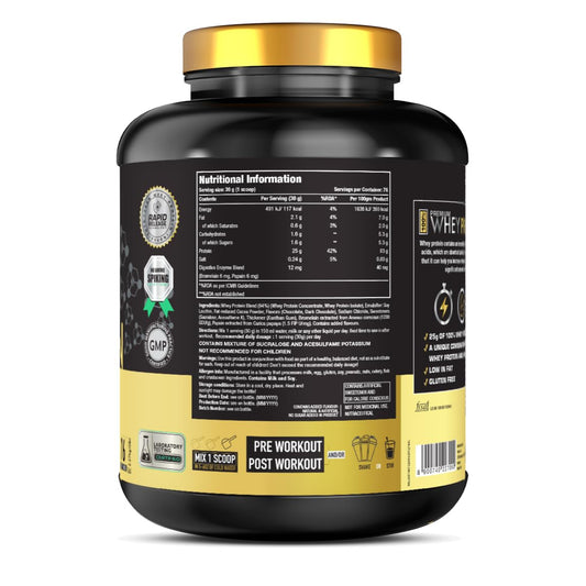 One Science Nutrition (OSN) Premium Whey Protein [Grass Fed Whey] | 25g Protein | 6.6g BCAA | 5.2 gms L-Glutamine | Refuels & Repairs Muscles