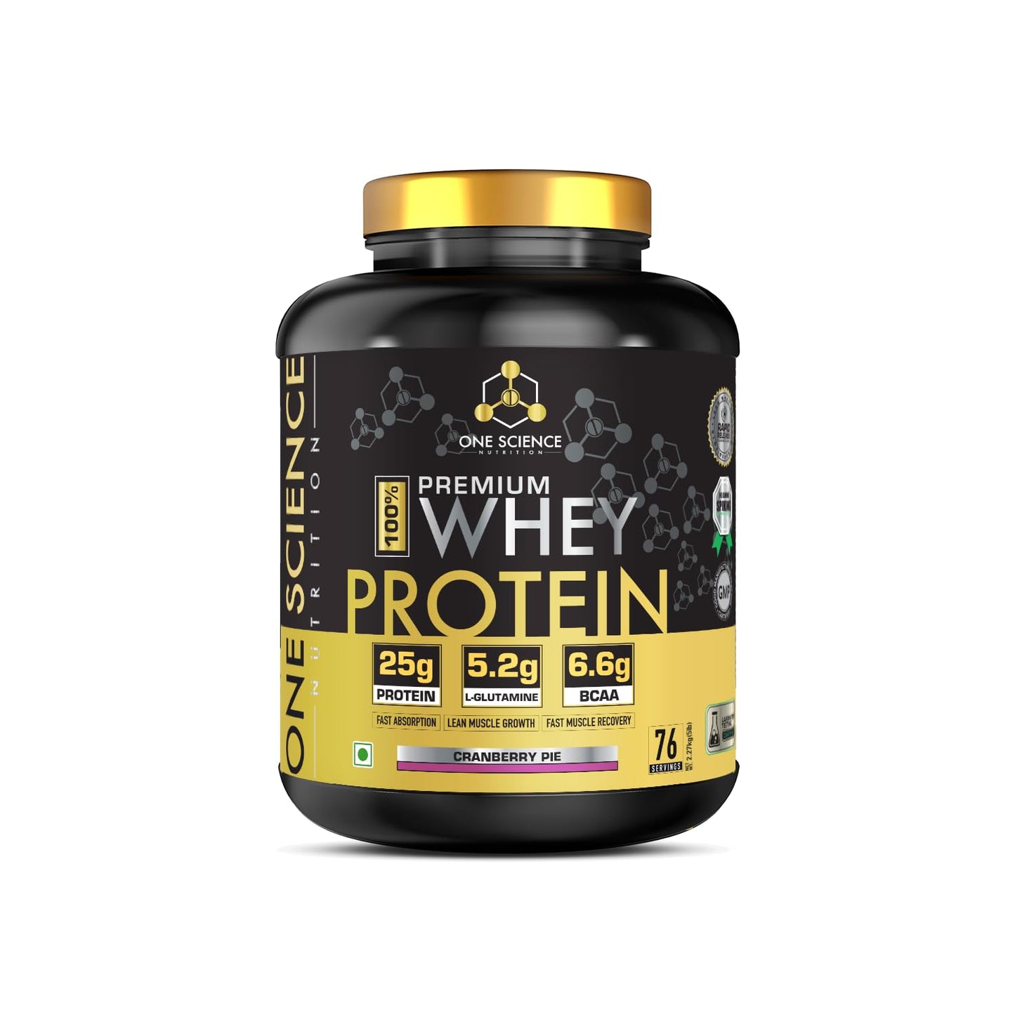 One Science Nutrition (OSN) Premium Whey Protein [Grass Fed Whey] | 25g Protein | 6.6g BCAA | 5.2 gms L-Glutamine | Refuels & Repairs Muscles